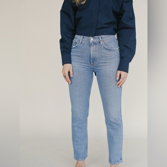 AGOLDE Wilder Mid Rise Comfort Straight Cascadia
Sz 27 A156C-1255 Organic Cotton - Picture 1 of 8